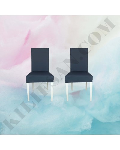 PS-02 Bal Peteği Streç Kumaş Sandalye Kılıfı Füme Renk