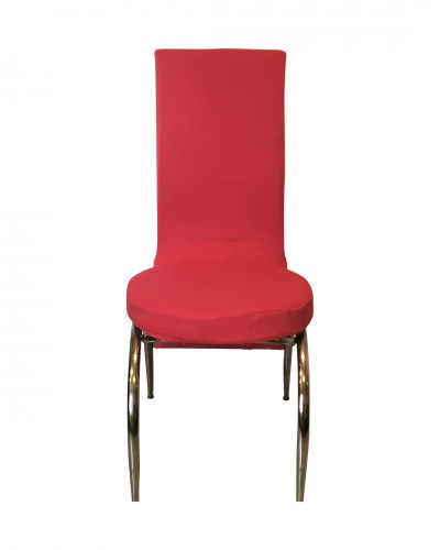 Fransız Kumaş Kelebek Model Kırmızı Sandalye Kılıfı