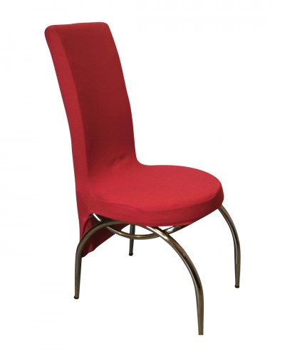 Fransız Kumaş Kelebek Model Kırmızı Sandalye Kılıfı