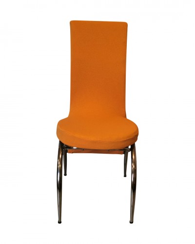 Fransız Kumaş Kelebek Model Hardal Sandalye Kıl...