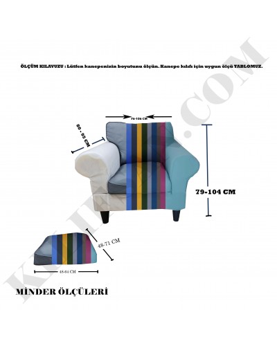MKA-03 Kadife Kumaş Minderli Koltuk Kılıfı Takımı ( 3+3+1+1 Set ) Hardal Renk