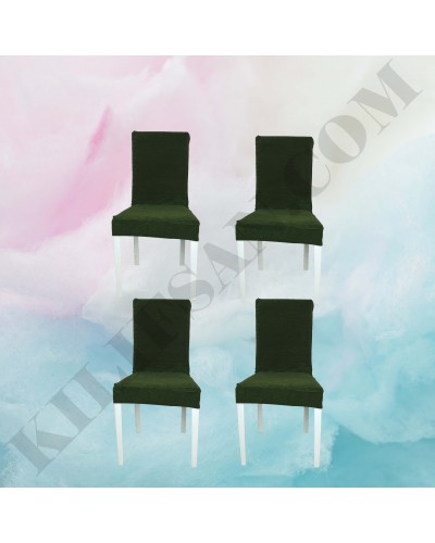 KS-03 Kadife  Streç Kumaş Sandalye Kılıfı Haki Renk